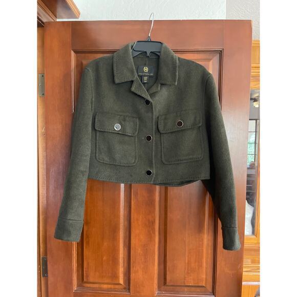 House of Harlow 1960 wool blend cropped military style jacket size XS - Picture 1 of 4